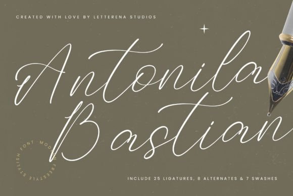 Antonila Bastian Font for Handmade Creations