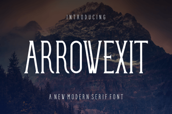 Arrowexit: A Modern Serif Font for Handmade Creations