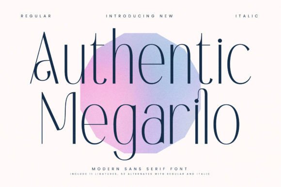 Authentic Megarilo: A Modern Serif Font for Campaign Design