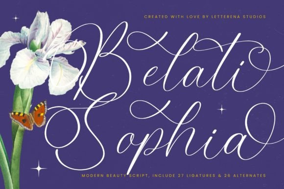 Belati Sophia: A Modern Script Font for Brand Consistency