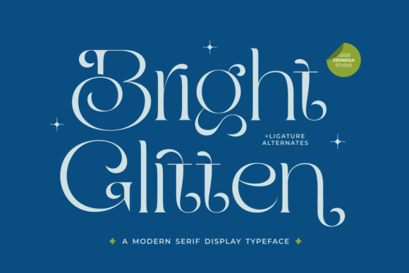 Bright Glitten: A Modern Serif Font for Elegant Branding