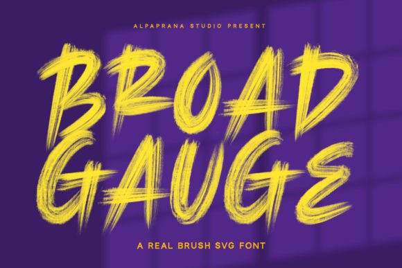 Broad Gauge: A Modern Script Font for Branding