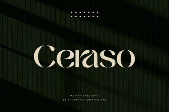 Ceraso: A Modern Sans Serif Font for Polished Branding
