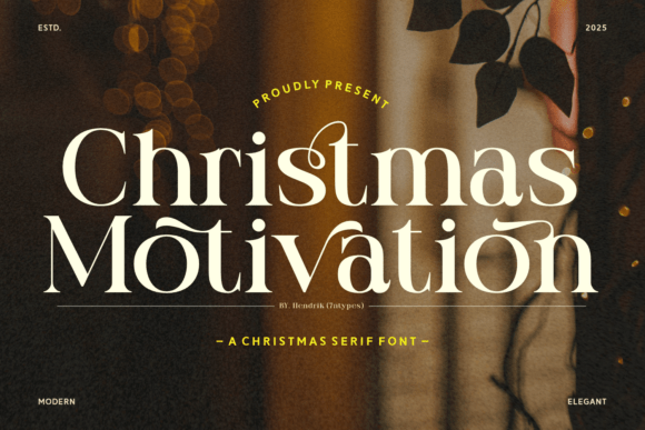 Christmas Motivation Font for Business Branding