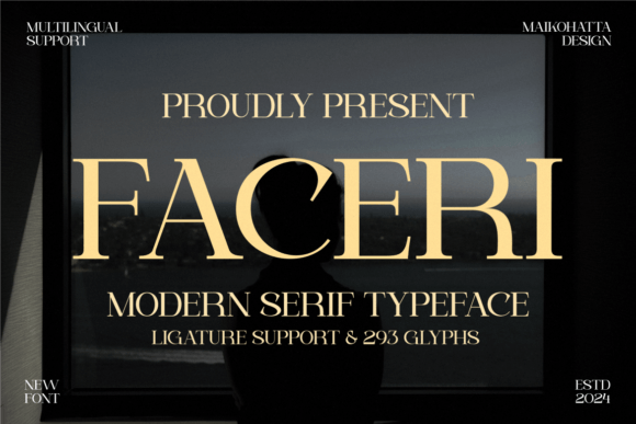 Faceri – A Modern Serif Font for Digital Design