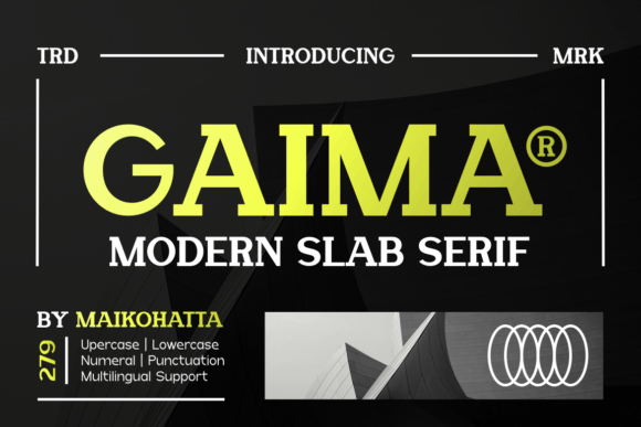 Gaima: A Modern Slab Serif for Editorial Design