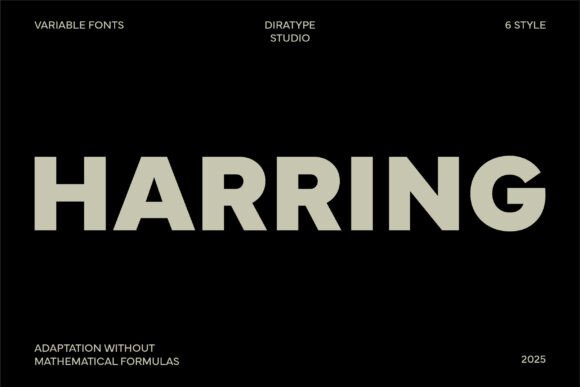 Harring Family: A Modern Sans Serif Font for Editorial Clarity