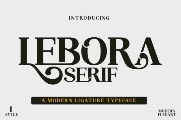 Lebora: A Feminine Serif Font for Handmade Creations