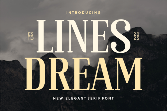 Lines Dream: A Serif Font for Modern Branding