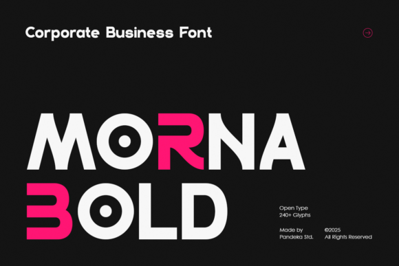 Morna Bold: A Modern Font for Professional Branding