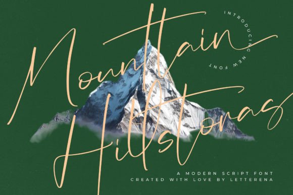 Mounttain Hillstoras: A Modern Script Font for Branding
