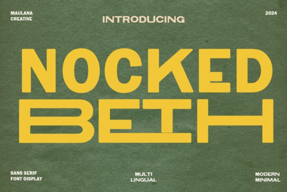 Nocked Beth: A Modern Sans Serif Font for Editorial Design
