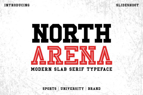North Arena Slab Serif for Editorial Design