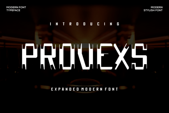 Provexs Font – A Modern Typeface for Handmade Creations