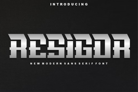 Resigor: A Modern Sans Serif Font for Craft Creations