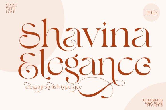 Shavina Elegance: A Serif Font for Modern Editorial Design