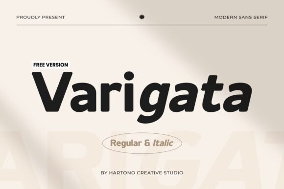 Varigata: A Modern Sans-Serif Font for Clean Digital Design
