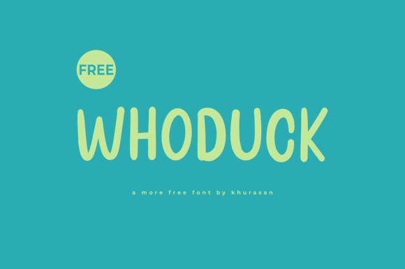 Whoduck: A Modern Typeface for Editorial Elegance