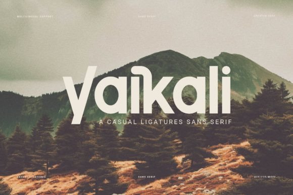 Yaikali: A Stylish Sans Serif Font for Handmade Creations